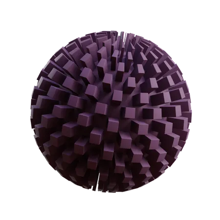 Instead face sphere 3D Icon