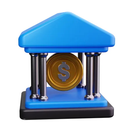 Institut financier  3D Icon