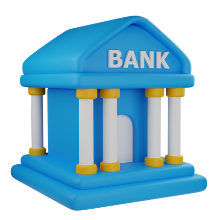 Institut financier  3D Icon