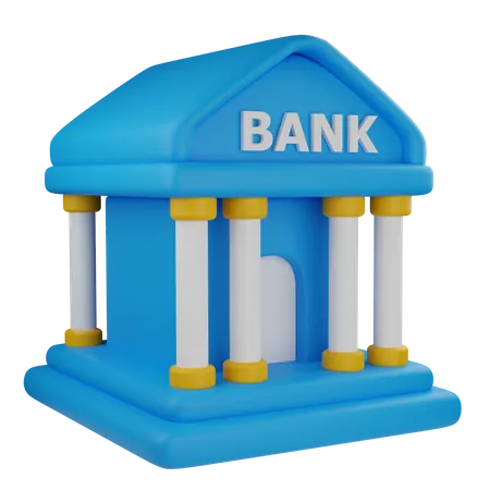 Institut financier  3D Icon