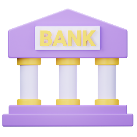 Banque  3D Icon