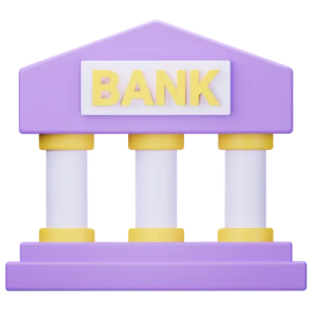 Banque  3D Icon