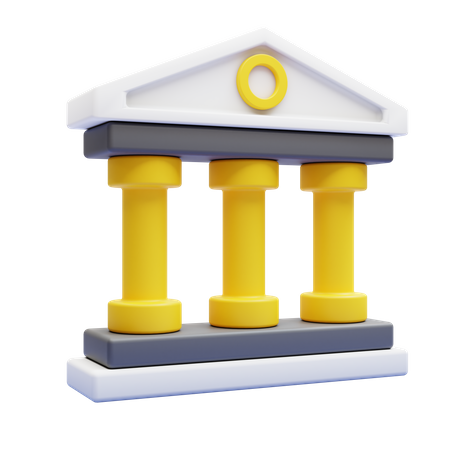Instituto financeiro  3D Icon