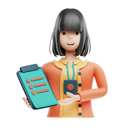 Instructor Female  3D Icon