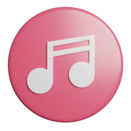 Music Sound Button 3D Icon