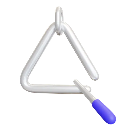 Instrumento triangular  3D Icon