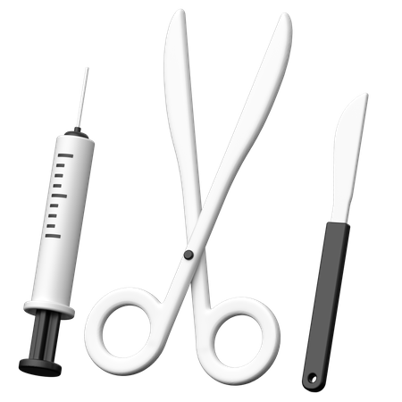 Instrumentos cirúrgicos  3D Icon