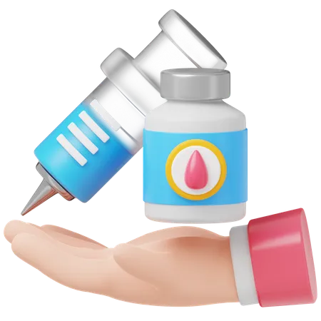 Insulin 3 D Icon Illustration 3D Icon