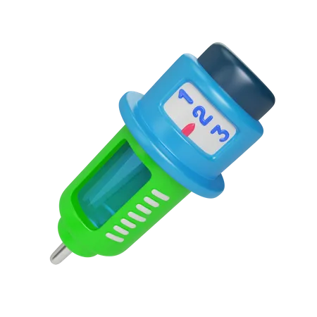 This Is A 3 D Illustration Of An Insulin Pen Icon Often Used In Diabetics To Help Control Glucose So That It Goes To Cells And Becomes Energy 3D Illustration