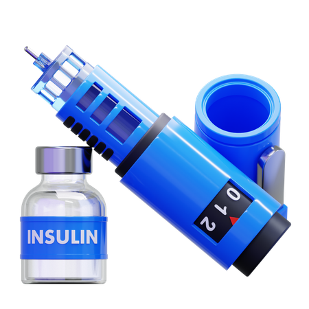 Insulin Pen  3D Icon