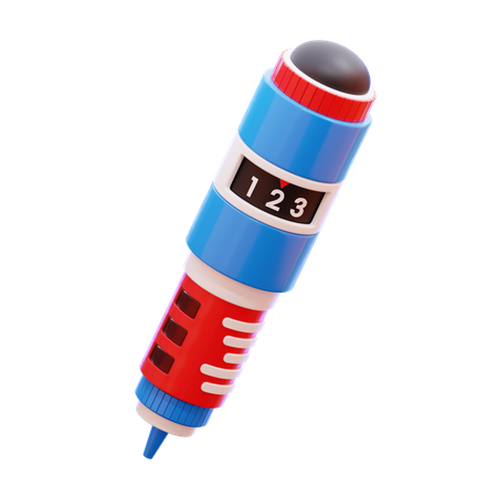 Insulin Pen  3D Icon