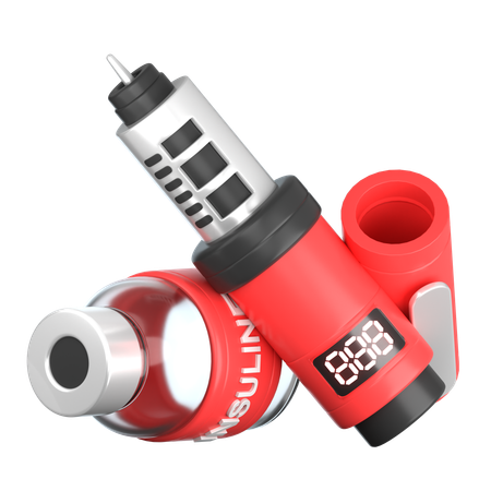 Insulin Syringe  3D Icon