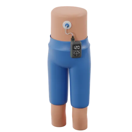 Insulinpumpen-Steuerung  3D Icon