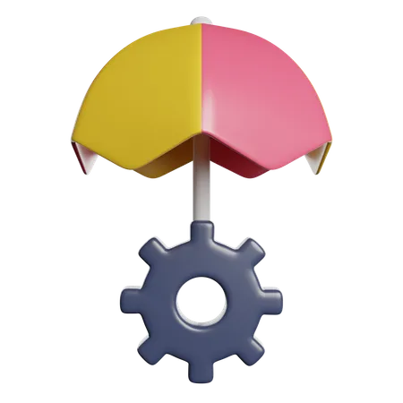 Insurance Umbrella Protect 3D Icon