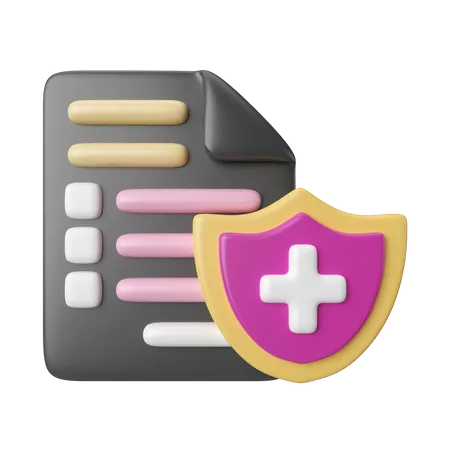 Insurance File 3D Icon