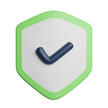 Protection Shield Safe 3D Icon