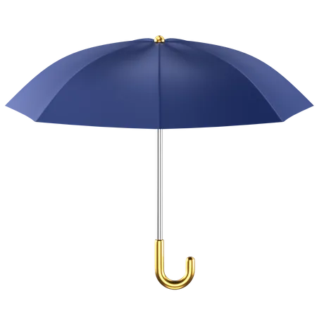 3 D Icon Of An Blue Umbrella 3D Icon