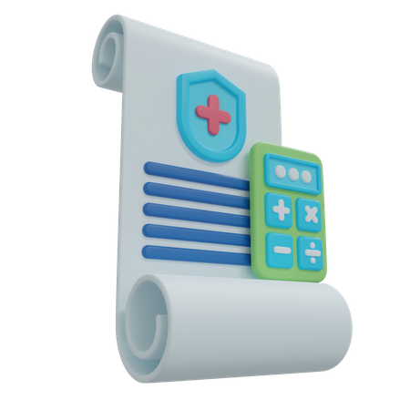 Insurance Calculation  3D Icon