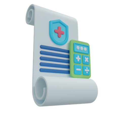 Insurance Calculation  3D Icon