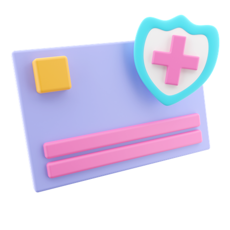 Insurance Card  3D Icon