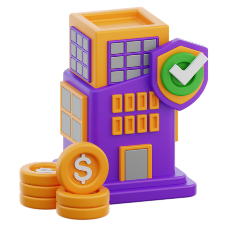 Insurance Company  3D Icon