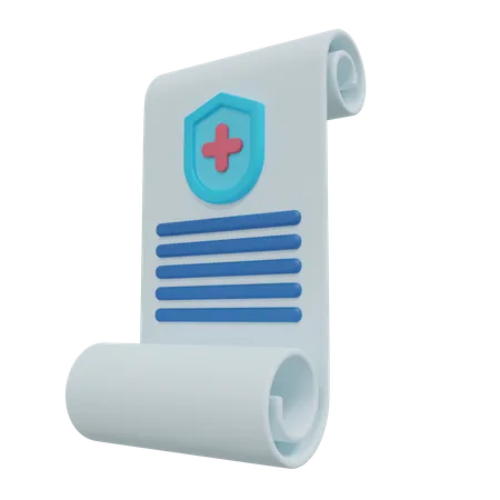 Insurance Document  3D Icon