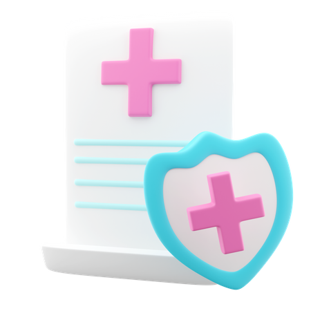 Insurance Document  3D Icon