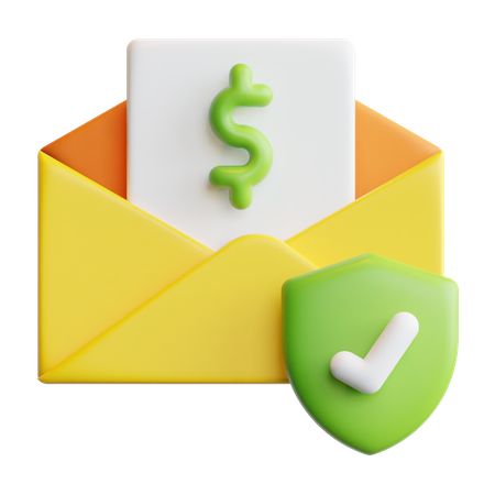 Insurance Email  3D Icon