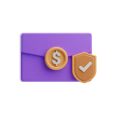 Insurance Mail  3D Icon