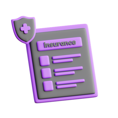 Insurance Paper  3D Icon