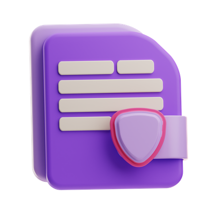 Insurance Paper  3D Icon