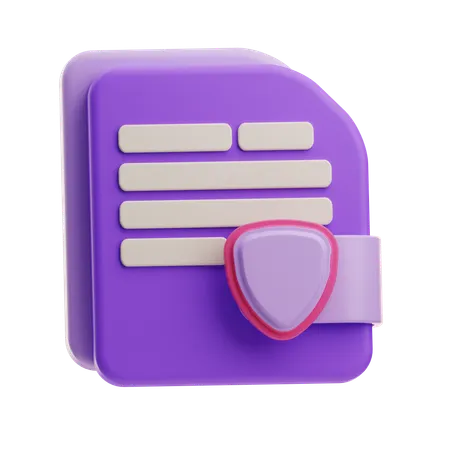 Insurance Paper  3D Icon