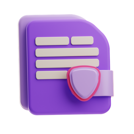 Insurance Paper  3D Icon