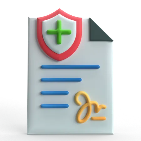 Insurance Policy  3D Icon