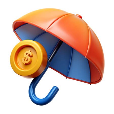 Insurance umbrella  3D Icon