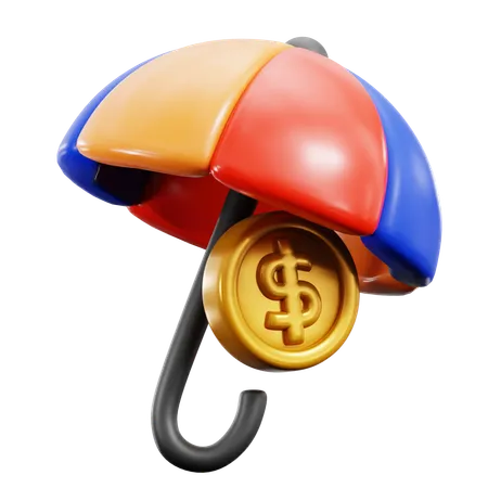 Insurance Umbrella  3D Icon