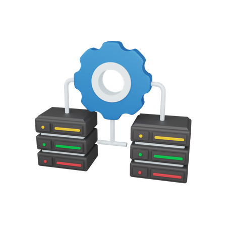 Integración de datos  3D Icon