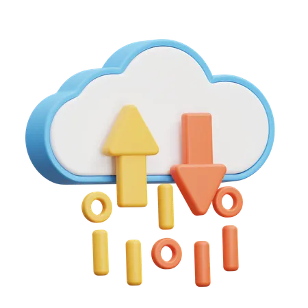 Integración en la nube  3D Icon