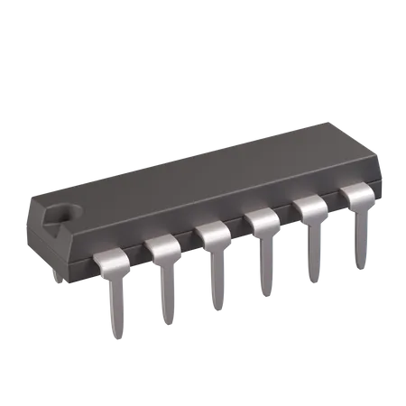 Integrated Circuit  3D Icon