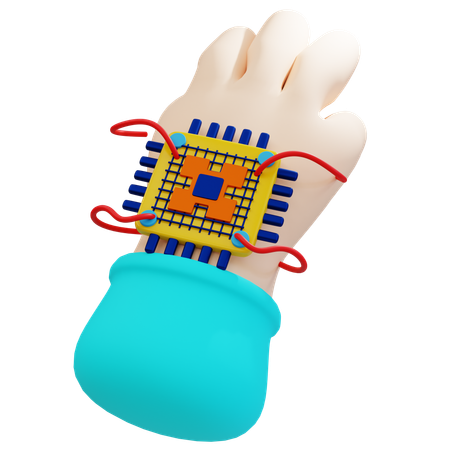 Intégration de la technologie et de la biologie  3D Icon