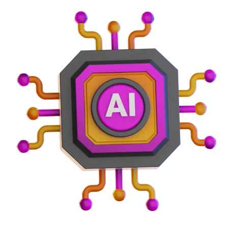 Inteligencia Artificial  3D Icon