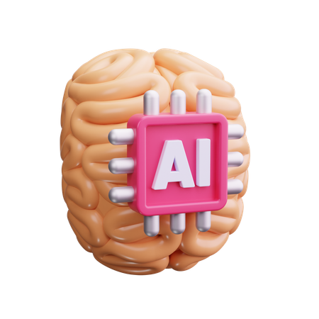 Inteligência artificial  3D Icon