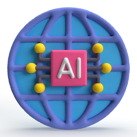 Inteligencia artificial  3D Icon