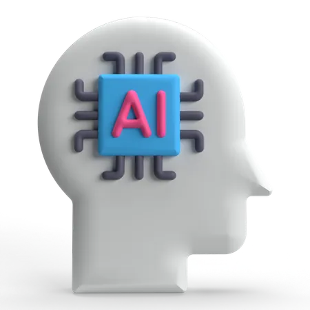 Inteligencia artificial  3D Icon