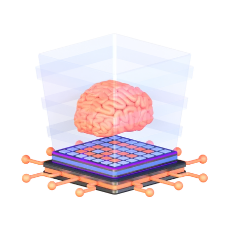 Inteligência artificial  3D Icon