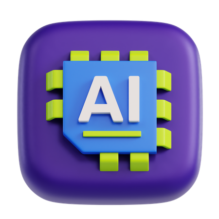 Inteligencia artificial  3D Icon