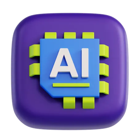 Inteligencia artificial  3D Icon