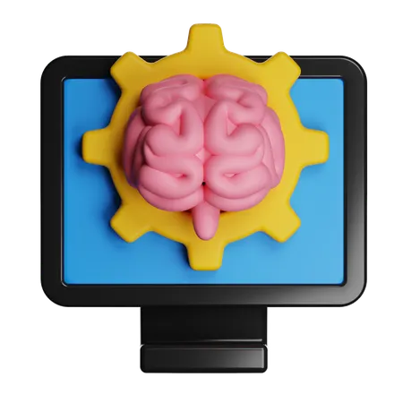 Inteligência artificial  3D Icon