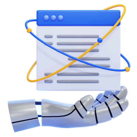 Inteligencia artificial  3D Icon