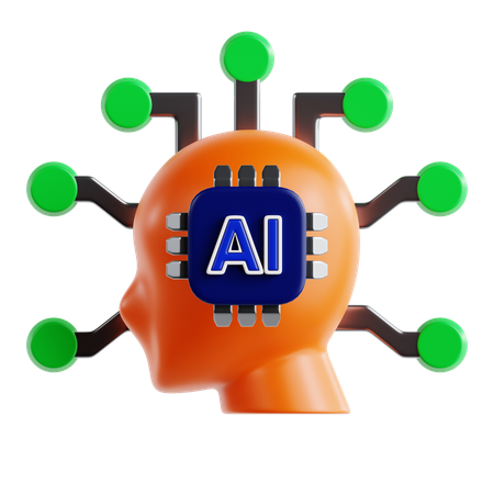 Inteligencia artificial  3D Icon